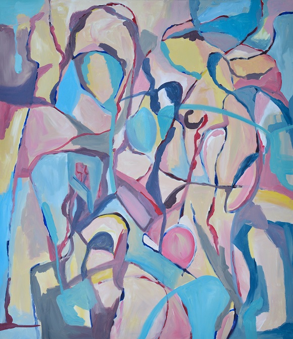Eros 1,130x150x3,acrylics on canvas,2014